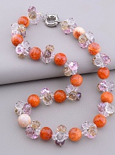 картинка Бусы Агат Чешский хрусталь 50 см от магазина Wolves