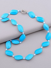 картинка Бусы Бирюза Чешский хрусталь 54 см от магазина Wolves