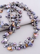 картинка Бусы Жемчуг Обсидиан 80 см от магазина Wolves