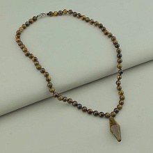 картинка Бусы 'SUNSTONES' Тигровый глаз 45 см от магазина Wolves