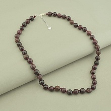 картинка Бусы 'SUNSTONES' Гранат Серебро(925) 45 см от магазина Wolves