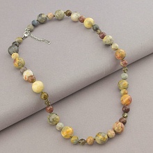 картинка Бусы 'SUNSTONES' Яшма Раухтопаз 49 см от магазина Wolves