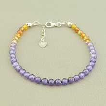 картинка Браслет 'SUNSTONES' Циркон Серебро(925) 18 см от магазина Wolves