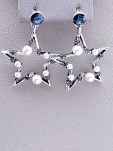 картинка Серьги 'FJ' Сrystal Жемчуг от магазина Wolves