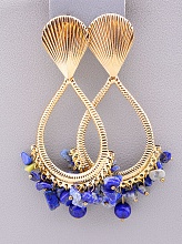 картинка Серьги 'Stainless Steel' Лазурит Содалит от магазина Wolves