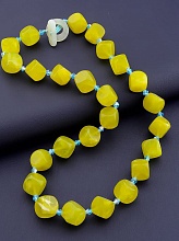 картинка Бусы Нефрит Чешский хрусталь 50 см от магазина Wolves