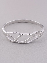 картинка Браслет 'XUPING' Фианит 17 см (родий) от магазина Wolves