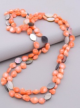 картинка Бусы Коралл Перламутр 120 см от магазина Wolves