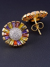 картинка Серьги 'XUPING' Фианит  (позолота 18к) от магазина Wolves