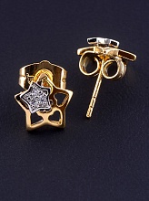картинка Серьги 'XUPING' Фианит (позолота/родий) от магазина Wolves