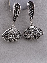 картинка Серьги 'FJ' Сrystal Бижутерный сплав16 079 г от магазина Wolves