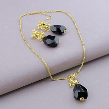 картинка Подвеска+Серьги Агат Сrystal 42 см от магазина Wolves