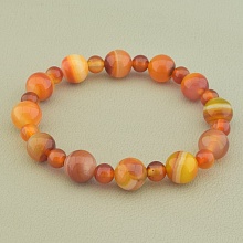 картинка Браслет 'SUNSTONES' Агат Сердолик 18 см от магазина Wolves