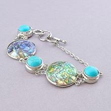 картинка Браслет Галиотис Бирюза 20 см от магазина Wolves