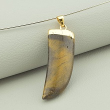 картинка Кулон Тигровый глаз 40x14мм от магазина Wolves