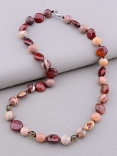 картинка Бусы 'SUNSTONES' Яшма Раухтопаз 45 см от магазина Wolves