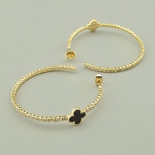 картинка Серьги 'Saiya' Фианит (позолота 18к) от магазина Wolves