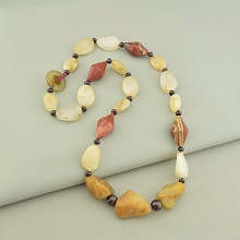 картинка Бусы Яшма Гранат 70 см от магазина Wolves