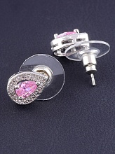 картинка Серьги 'Big Dipper' Фианит (родий) от магазина Wolves