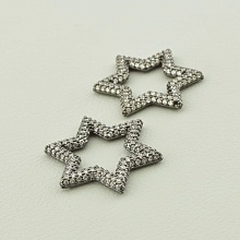 картинка Вставка Фианит 25х25 (хром) от магазина Wolves