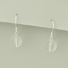 картинка Серьги 'SUNSTONES' Горный хрусталь Серебро(925) от магазина Wolves