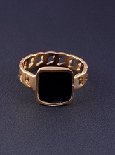 картинка Кольцо 'Stainless Steel' Эмаль (позолота 18к) от магазина Wolves