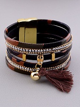 картинка Браслет Сrystal 19 см (Эко кожа) от магазина Wolves