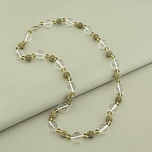 картинка Бусы 'SUNSTONES' Горный хрусталь Лава Чешский хрусталь 55 см от магазина Wolves