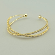 картинка Браслет 'Saiya' Фианит 17 см (позолота 18к (лимонная)) от магазина Wolves