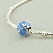 картинка Бусина-шарм серебряный (925) с эмалью от магазина Wolves