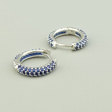 картинка Серьги Фианит (родий) от магазина Wolves