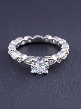 картинка Кольцо 'Big Dipper' Фианит (родий) от магазина Wolves