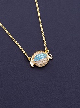 картинка Подвеска 'XUPING' Фианит 42 см (позолота 18к) от магазина Wolves