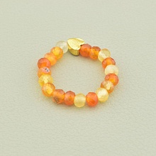 картинка Кольцо 'SUNSTONES' Сердолик  (позолота 18к) от магазина Wolves