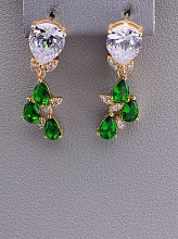 картинка Серьги 'XUPING' Фианит (позолота 18к) от магазина Wolves