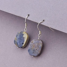 картинка Серьги 'SUNSTONES' Сапфир Серебро(925) от магазина Wolves