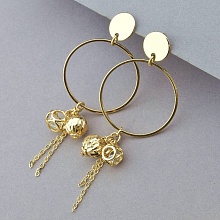 картинка Серьги 'XUPING' Фианит (позолота 18к) от магазина Wolves