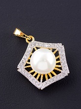 картинка Кулон 'XUPING' Майорка (позолота-родий) от магазина Wolves