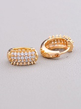 картинка Серьги 'XUPING' Фианит (позолота 18к) от магазина Wolves