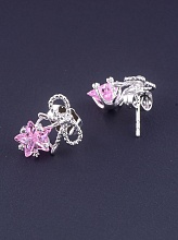 картинка Серьги 'XUPING' Фианит (родий) от магазина Wolves