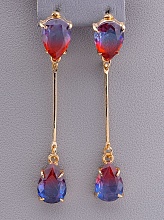 картинка Серьги 'Juleeze' Фианит (позолота 18к) от магазина Wolves