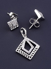 картинка Набор 'XUPING' Фианит  (родий) от магазина Wolves