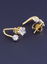 картинка Серьги 'XUPING' Фианит (позолота-родий) от магазина Wolves