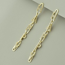 картинка Серьги 'XUPING' Фианит (позолота 18к (лимонная)) от магазина Wolves