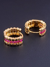 картинка Серьги 'XUPING' Фианит (позолота 18к) от магазина Wolves