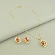 картинка Подвеска+Серьги Фианит 'Fashion' от магазина Wolves