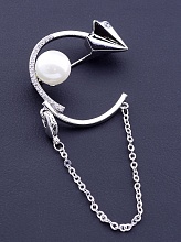 картинка Брошь Майорка Фианит (родий) от магазина Wolves