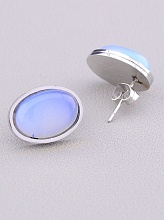 картинка Серьги 'Stainless Steel' Лунный камень от магазина Wolves