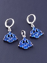 картинка Набор 'XUPING' Фианит (родий) от магазина Wolves