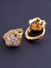 картинка Серьги 'XUPING' Фианит  (позолота 18к) от магазина Wolves